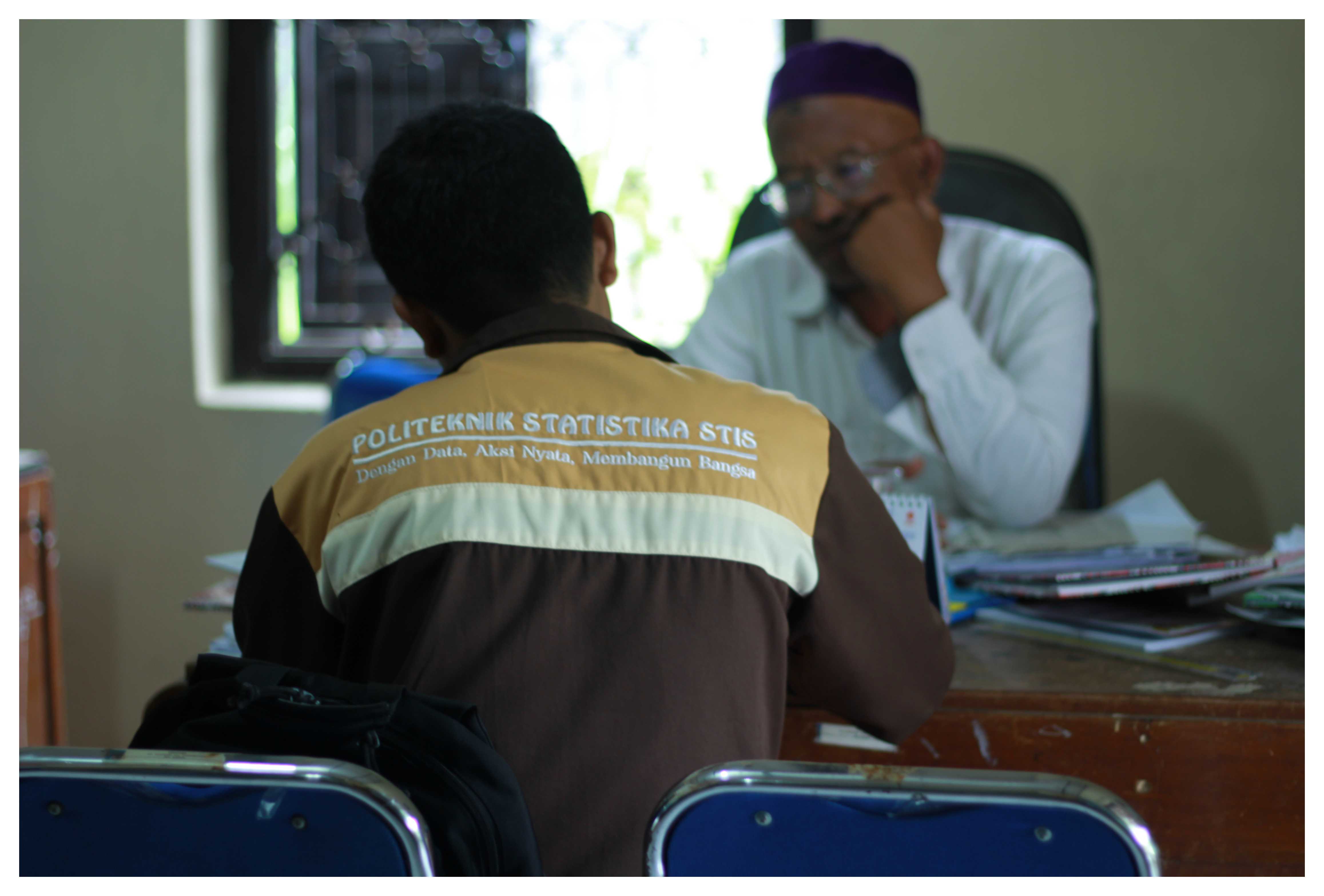 Pendataan Podes pada salah satu kantor kalurahan